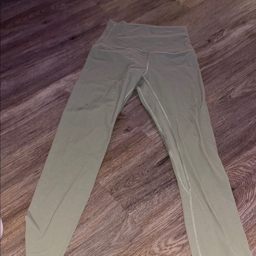 Sage Green High-Waisted Leggings